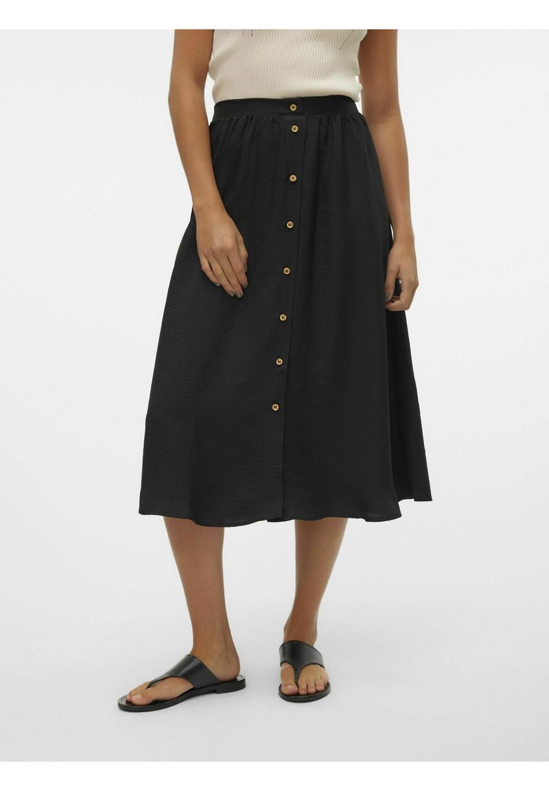 Vero Moda VMMELANEY - A-lijn rok - overcast/beige
