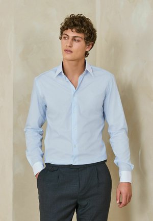 Next, Businesshemd - blue white