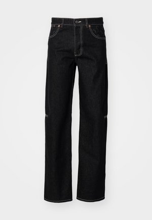 MARINE SERRE MOON LASER STRAIGHT  - Straight leg jeans - black