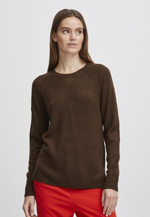 BYMALEA SLIT  - Jumper - chicory coffee