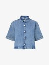 Skjortebluse - medium blue denim