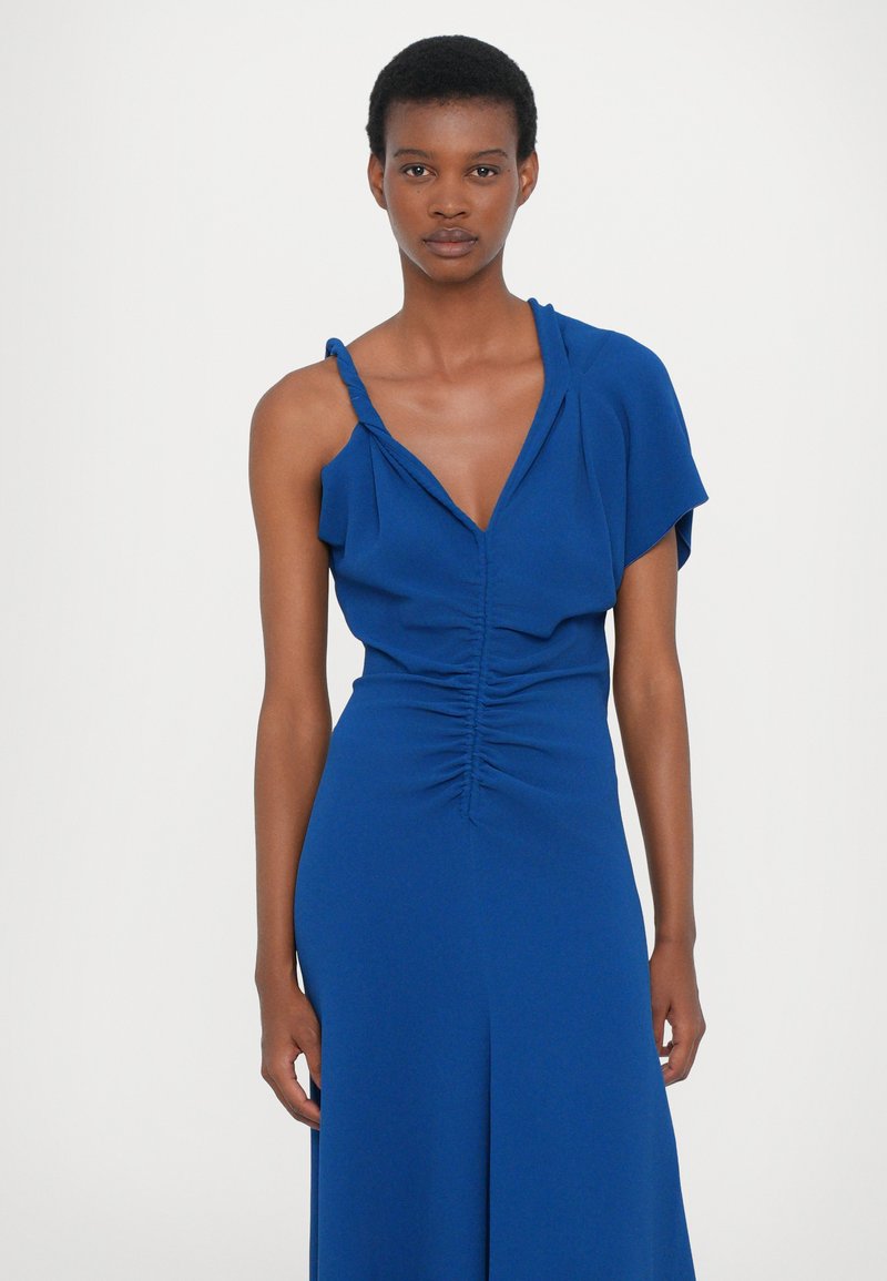 blue victoria beckham dress Bela Midi Dress In Glacial Blue – Victoria Beckham main image 0