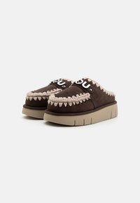 Mou BOUNCE CLOG METAL LOGO - Mules - mocha