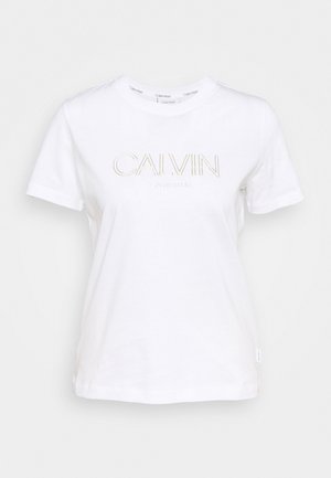 LOGO TEE - T-shirt con stampa - bright white