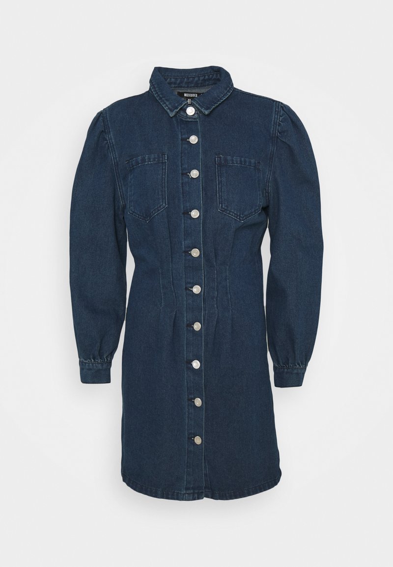 Missguided Jeansjurken donkerblauw