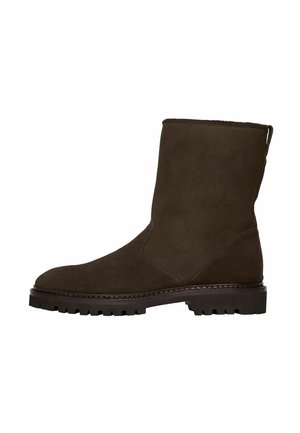 Stivaletti - dark brown - suede