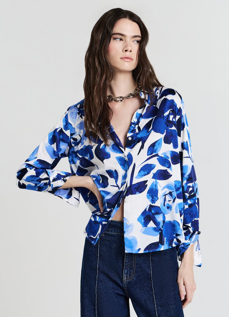 Calliope Button-down blouse - var blu elettrico