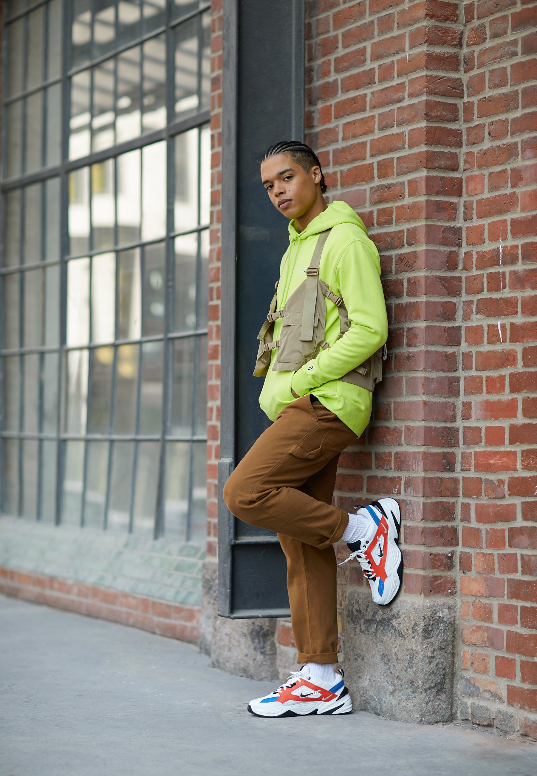 Nike Sportswear M2K TEKNO - Sneaker low - summit white/black/team  orange/mountain blue/offwhite - Zalando.de