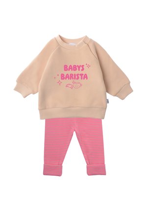 BARISTA SET - Sweatshirt - beige/pink