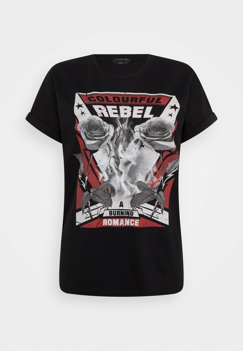 Colourful Rebel T-shirt print zwart Colourful Rebel T-shirt print zwart