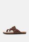 T-bar sandals - rust brown