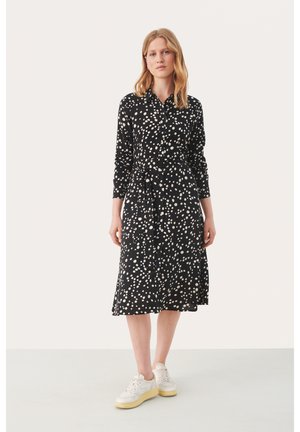 SHELBY  - Skjortekjole - black dot print