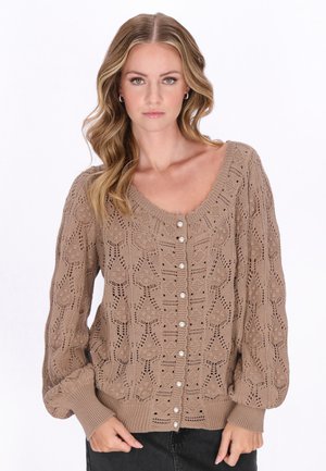 Strickjacke - taupe