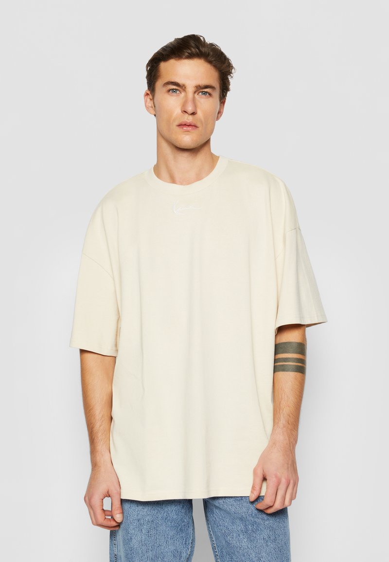 Karl Kani - SMALL SIGNATURE HEAVY BOX - Camiseta estampada - off white, Ampliar