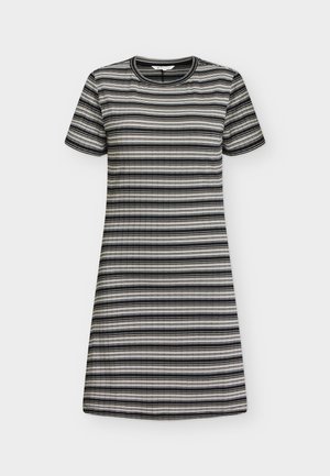 TOM TAILOR DENIM, Hverdagskjole - black white gradient stripe