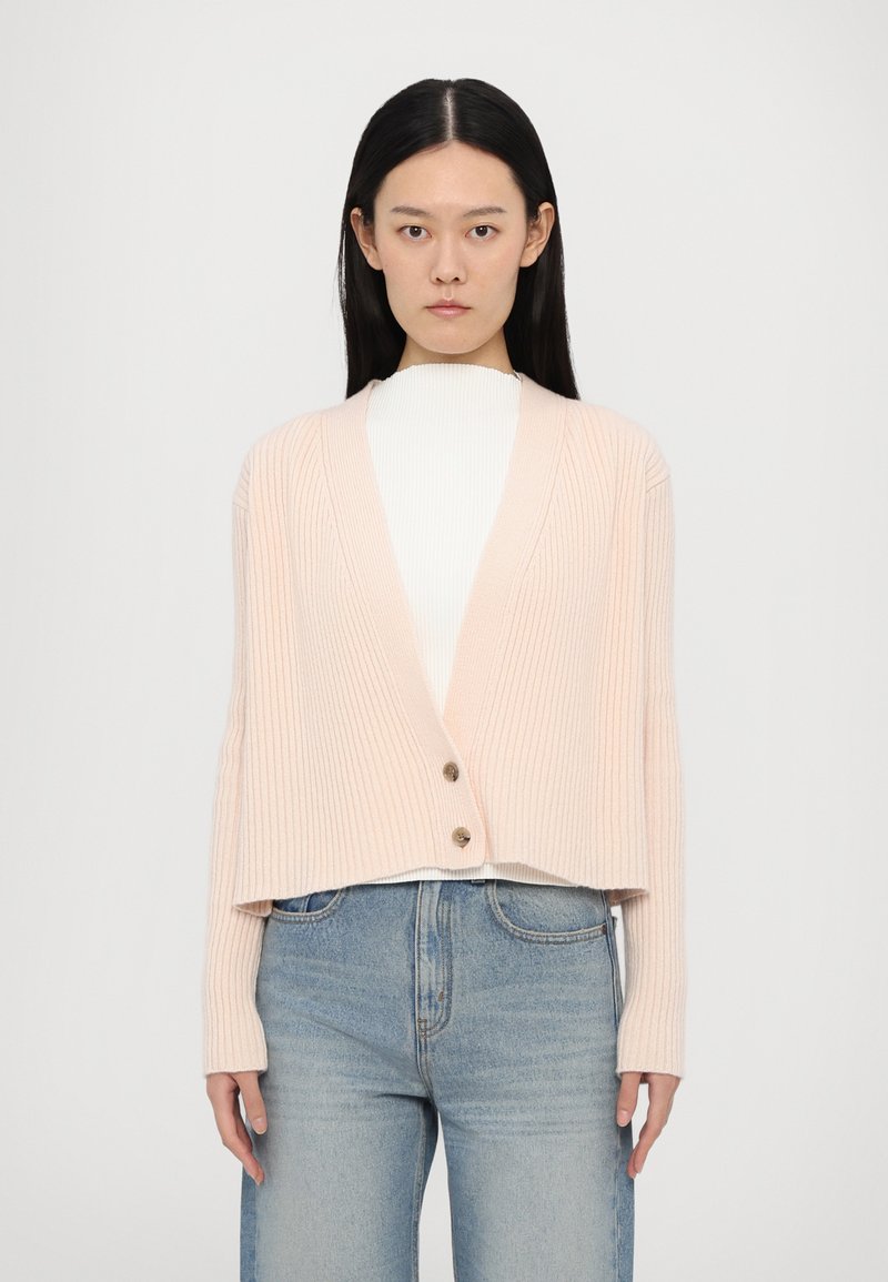 Victoria Beckham WRAP CARDIGAN - Neuletakki - pale peach