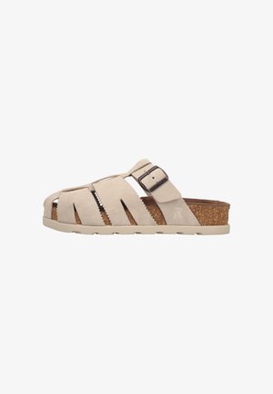 Rieker, RIEKER PANTOLETTEN V3164 - Pantolette flach - beige