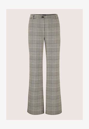 MADELEINE, MADELEINE HOSE WEITE HOSE IM GLENCHECK-MUSTER - Stoffhose - black off-white