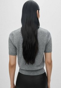 Mango Tricou basic - mottled grey