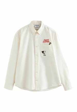 REGULAR FIT - SNOOPY CHRISTMAS PRINTED LONG SLEEVE - Hemd - ecru