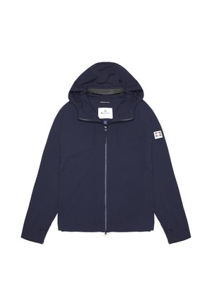 Aquascutum, AQUASCUTUM ÜBERGANGSJACKE HOODED STRETCH WINDBREAKER - Chaqueta outdoor - navy
