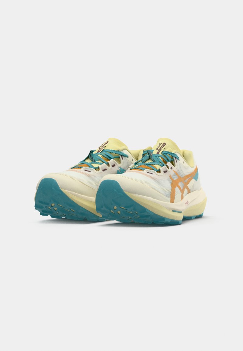Asics Cream, Yellow & Blue Trail Running Shoes ASICS Gel Trabuco 13 Women main image 3