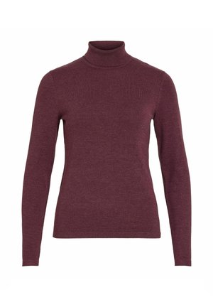 VILA, VIMALU ROLLNECK L/S KNIT TOP NOOS - Pullover - port royale