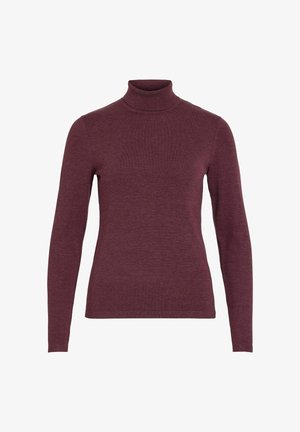 VILA, VIMALU ROLLNECK L/S KNIT TOP NOOS - Jersey de punto - port royale