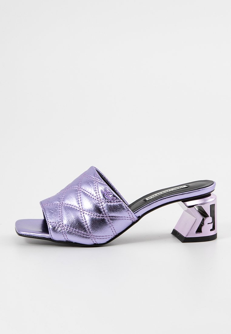 Karl Lagerfeld - Mules de tacón (lila)