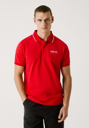 Red Bull Racing x Pepe Jeans TIPPED LOGO - Polosärk - mars red