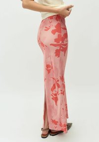 mbyM ANINDA-M - Maxi skirt - coral felissa print