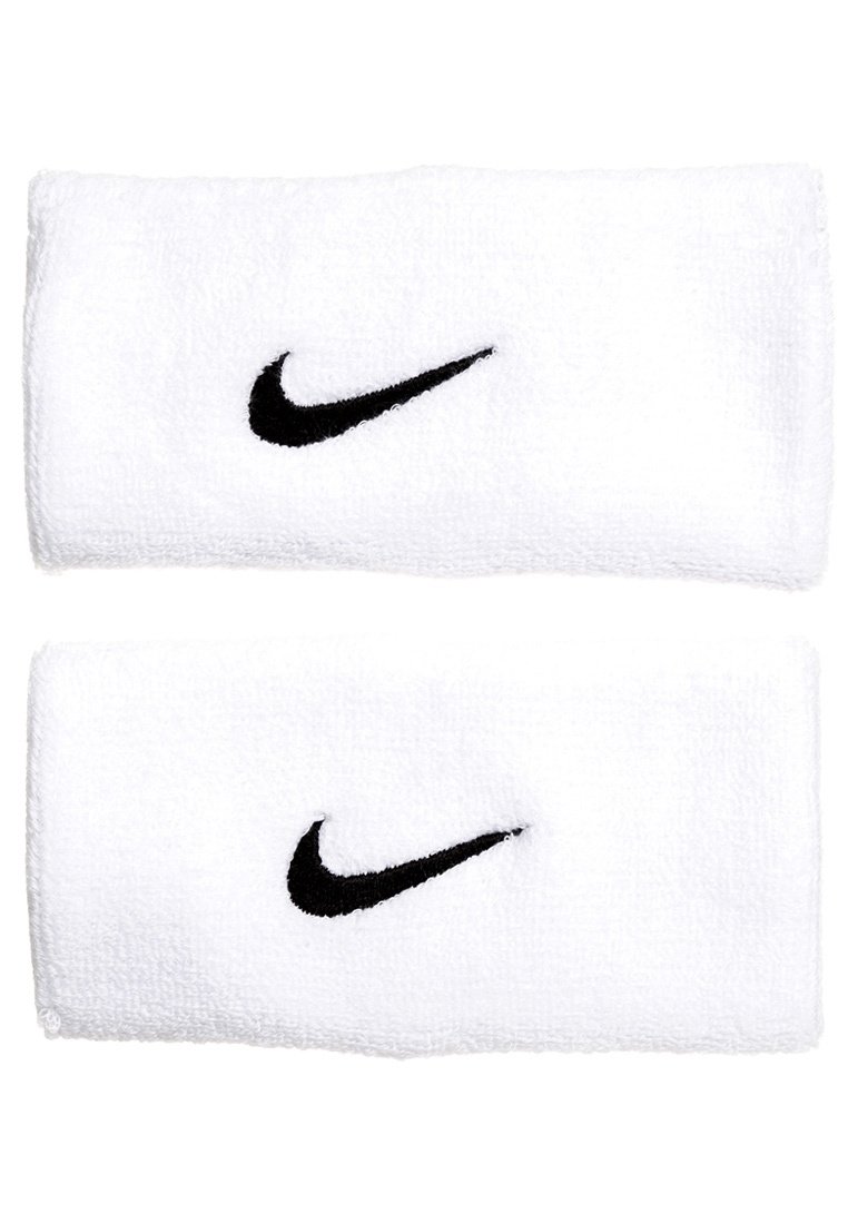 Nike Performance - UNISEX  DOUBLEWIDE WRISTBANDS - Bracelet-éponge - white/black, Agrandir