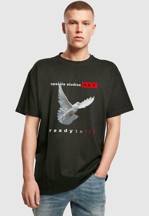 UNISEX READY TO FLY  - T-shirt print - black