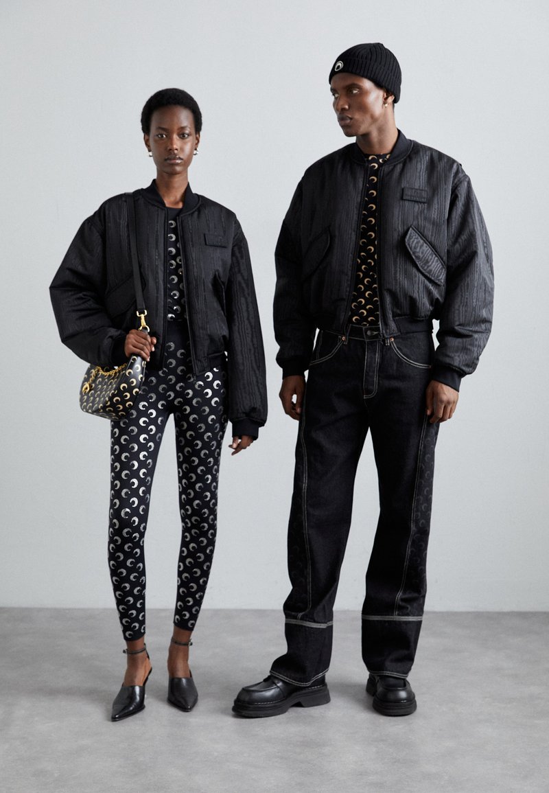 MARINE SERRE RECYCLED MOIRE BOMBER JACKET UNISEX - Bomber Jacket 