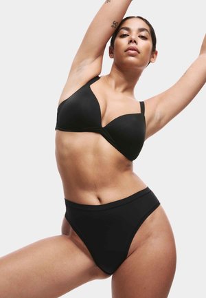 3 PACK FLEXIFIT HIGH WAISTED - Thong - black