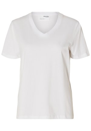 Selected, SLWESSENTIAL - Camiseta básica - bright white