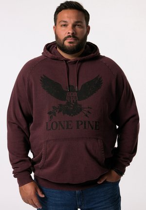 VINTAGE LOOK PRINT - Sweat à capuche - berry