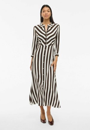 VILA Robe longue - chocolate brown