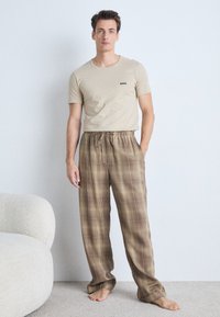 BOSS CLASSIC 3 PACK - Apakškrekls - dark blue/khaki/beige