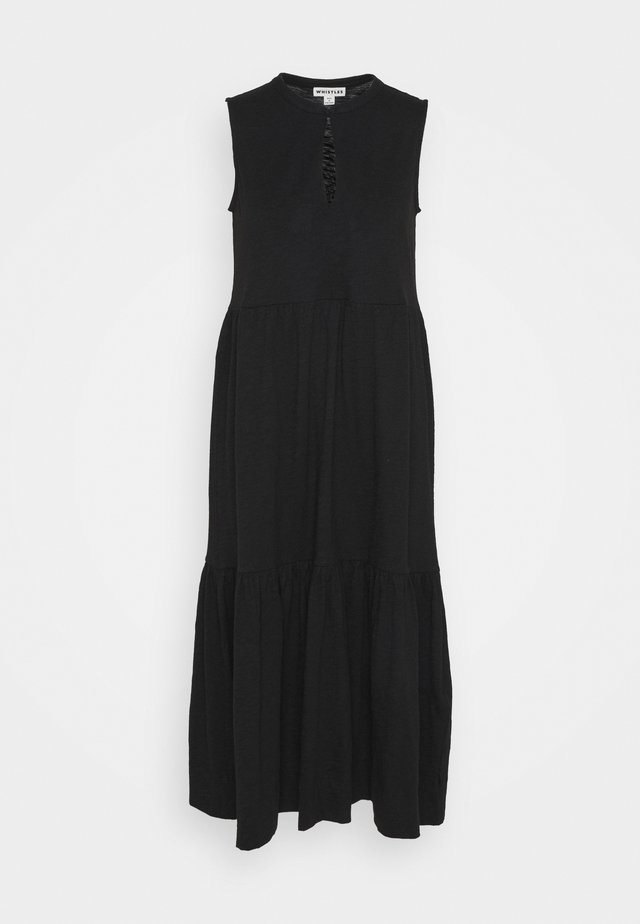 TIERED DRESS - Długa sukienka - black