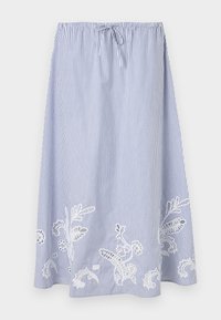 Tommy Hilfiger BRODERIE ANGLAISE LONG SKIRT - Trapecinis sijonas - classic ithaca/blue