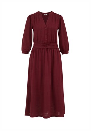 WE Fashion Robe chemise - burgundy red