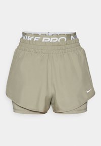 SHORT - Dubbla shorts - light army/khaki/white