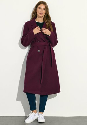 BUTTON UP WRAP - Trenchcoat - red