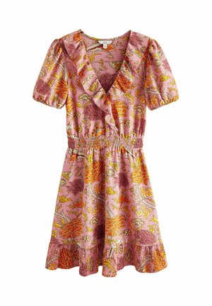 MINI RUFFLE - REGULAR FIT - Vardagsklänning - william morris pink floral
