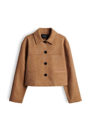 OPUS, RELAXED FIT - Kunstlederjacke - ginger bread