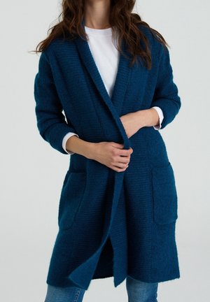 Strickjacke - mottled blue