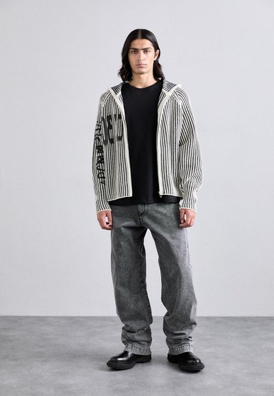 032c CRUSADER HOODED - Cardigan - black/white