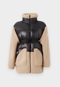 MIX JACKET - Zimní bunda - black/light beige