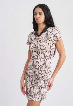 ROCKY SNAKE SKIN FUTBOL DRESS - Φόρεμα ημέρας - frosted ivory